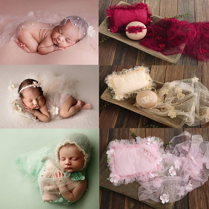 Photography Composition - Newborn Photography Wrap Blanket Mesh Backdrop