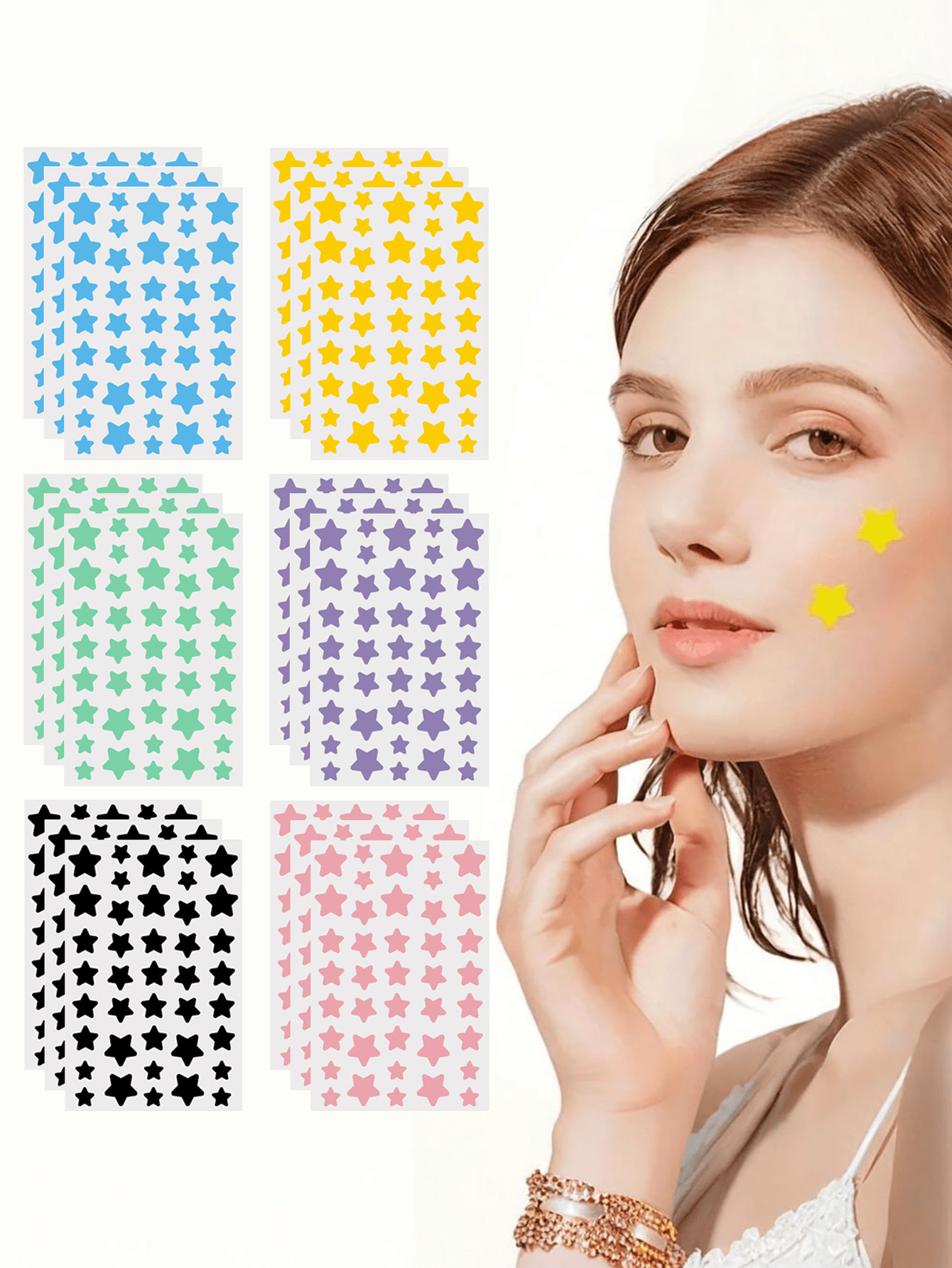 Photography Outdoor - 240 Pieces/Cute Star Face Stickers, Fun