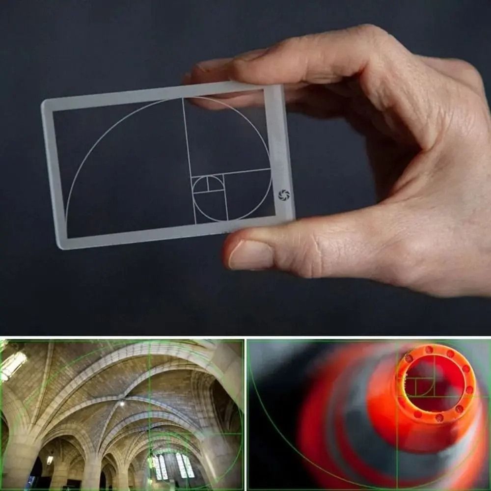 Photography Composition - Viewfinder Ruler Golden Ratio Ruler Clear