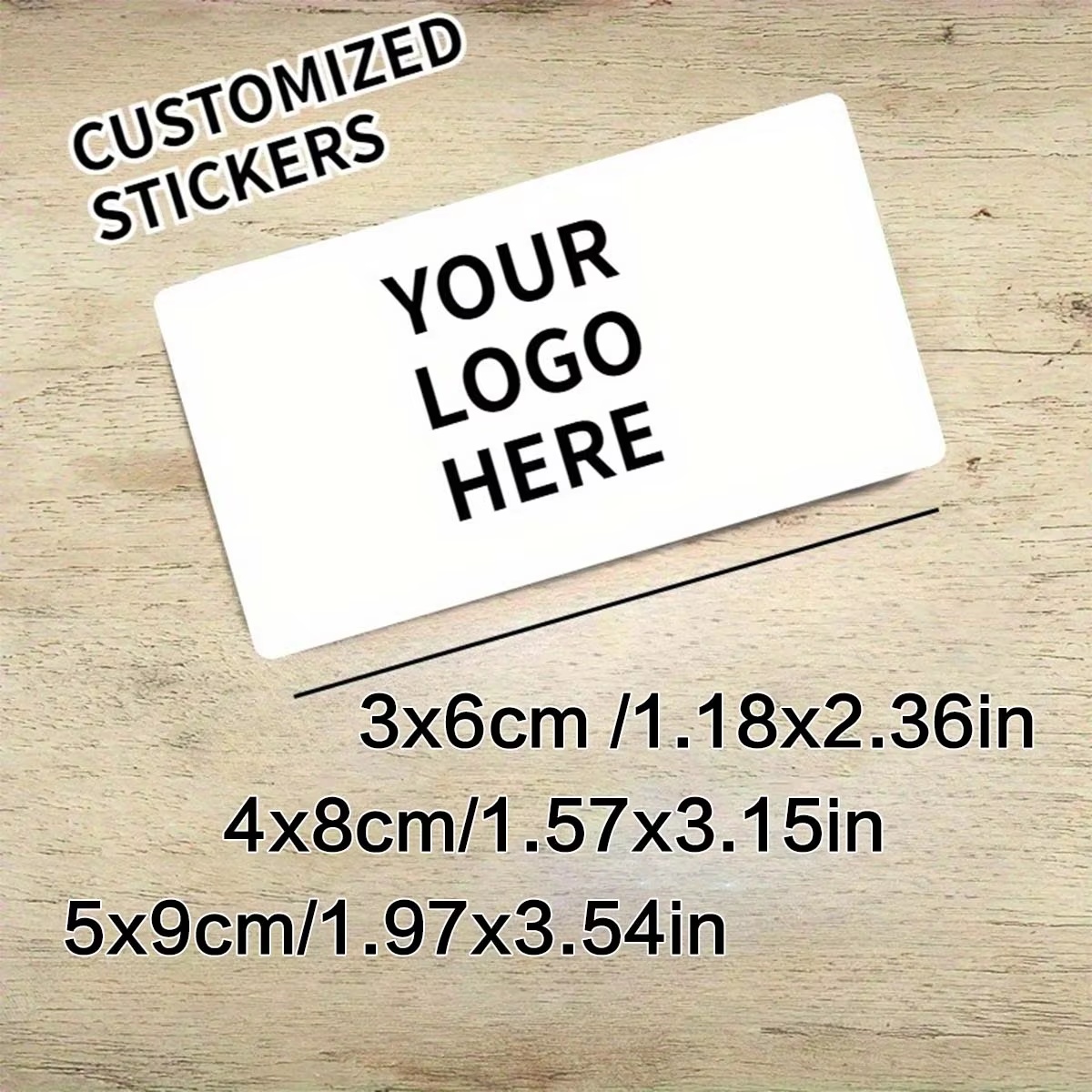 Photography Logo - Custom Rectangular Stickers – Personalized Logos