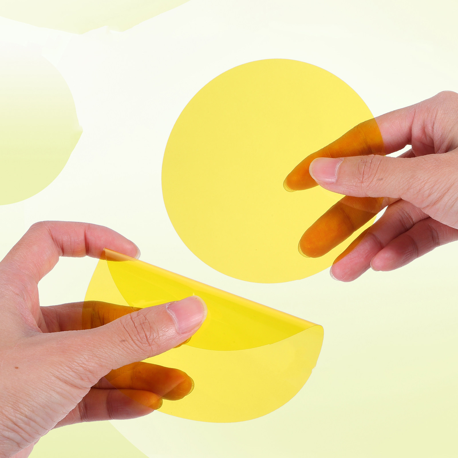 Photography Yellow Filter - 5Pcs Color Gel Sheets Yellow Photography