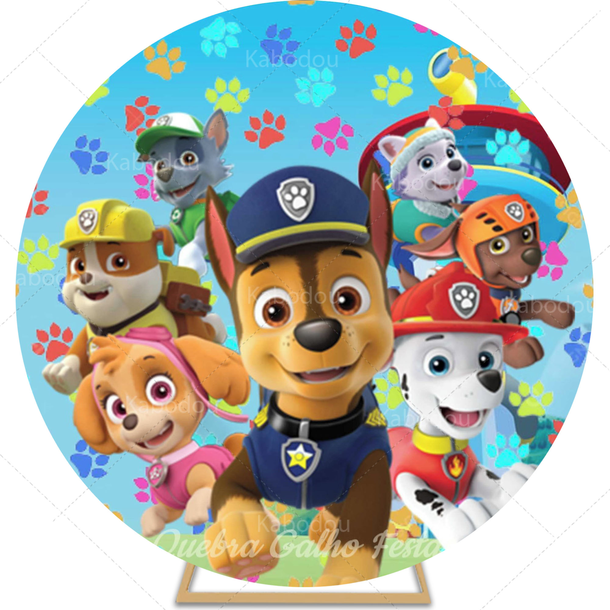 Paws Patrols Round Backdrop Bo - Photography Composition review and price