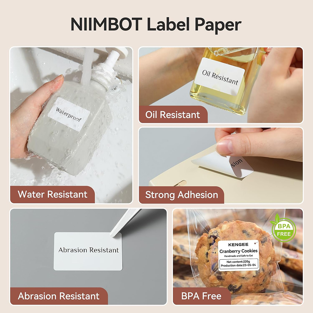 NIIMBOT Thermal Label for B1 B - Photography Logo review and price