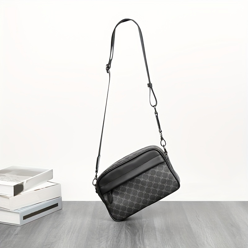 Men Classic Print PU Crossbody - Camera Wrist Strap review and price