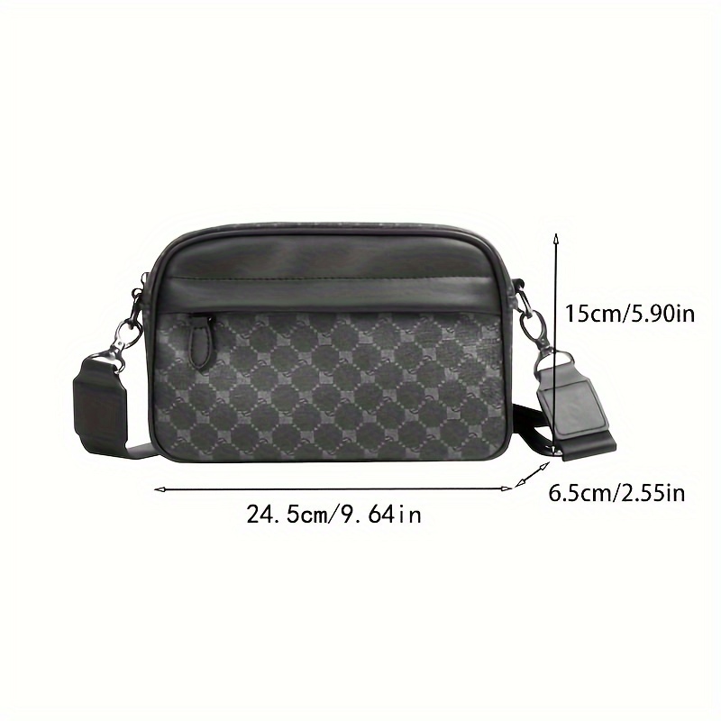 Men Classic Print PU Crossbody - Camera Wrist Strap review and price