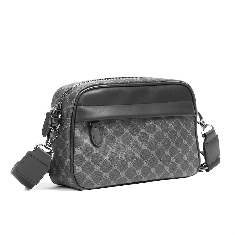 Men Classic Print PU Crossbody - Camera Wrist Strap review and price