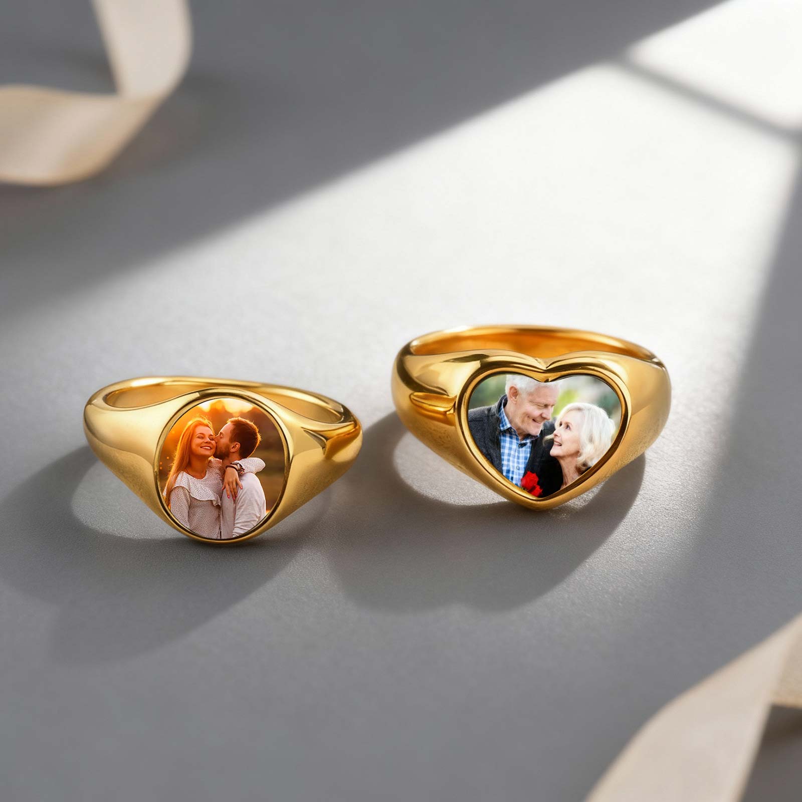 Custom Photo Signet Ring for W - Photography Logo review and price