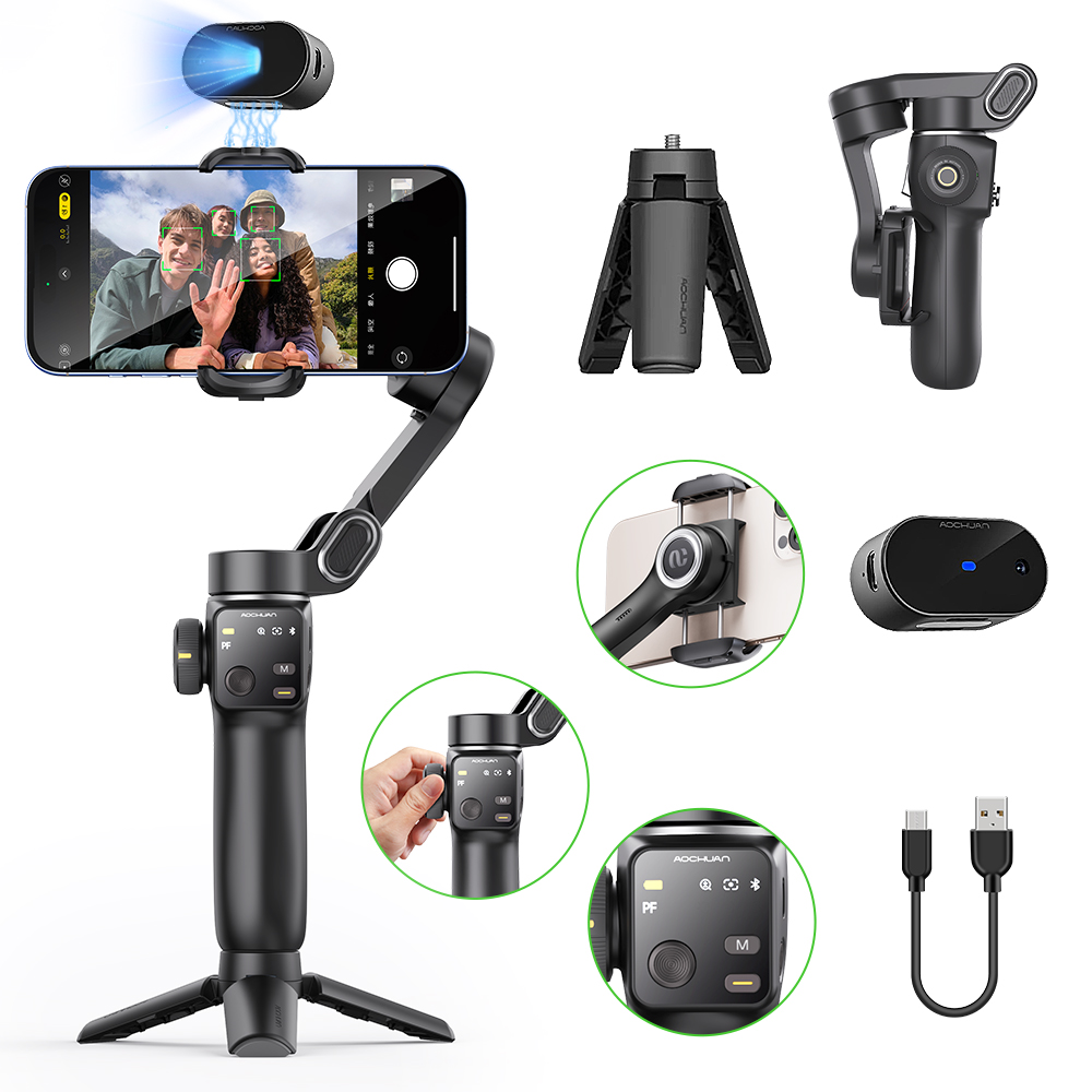 AOCHUAN Handheld Anti-shake Gi - Handheld Stabilizer Gimbal review and price