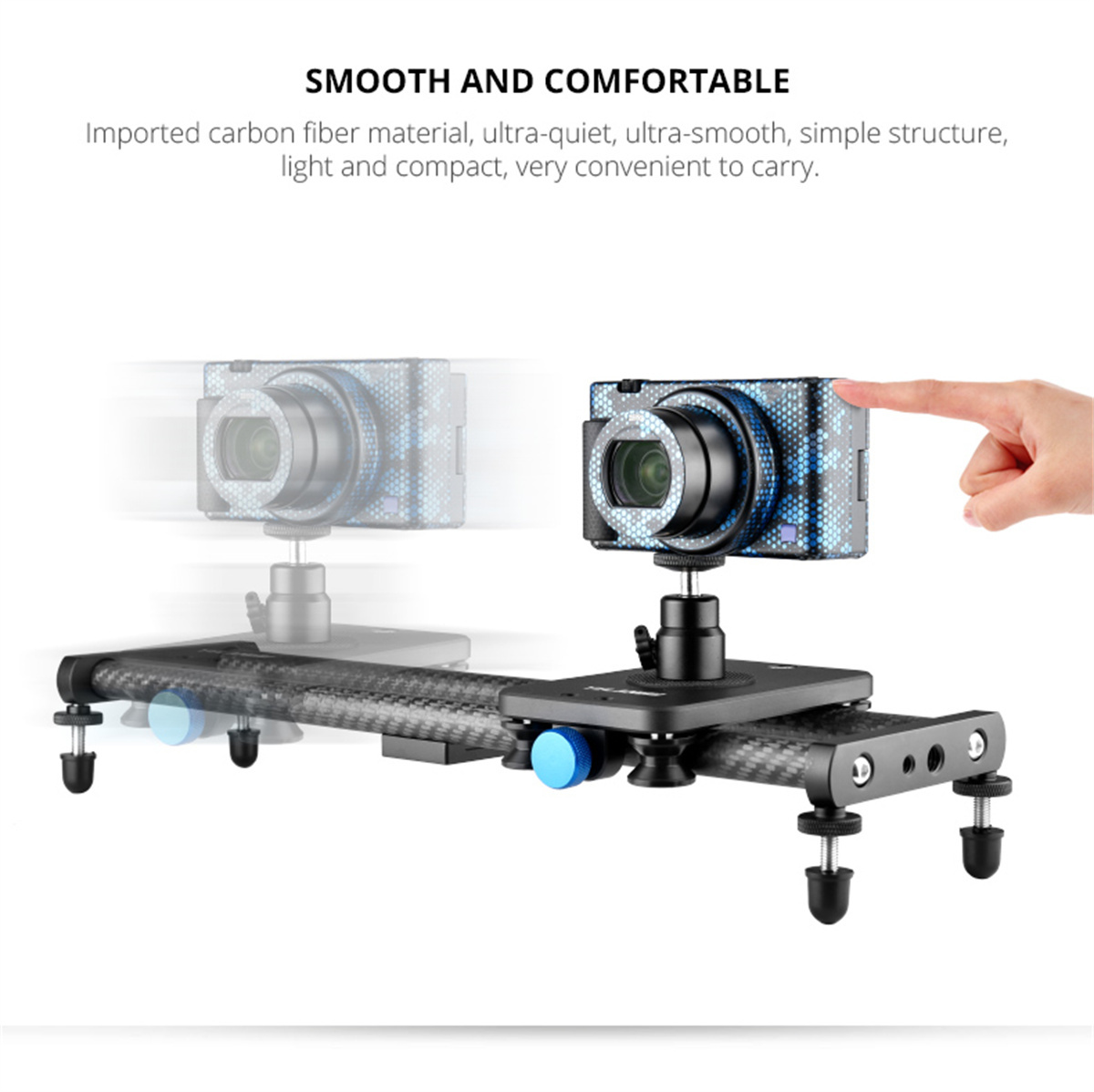 YELANGU 40CM Carbon Fiber Came - Camera Slider Rail review and price