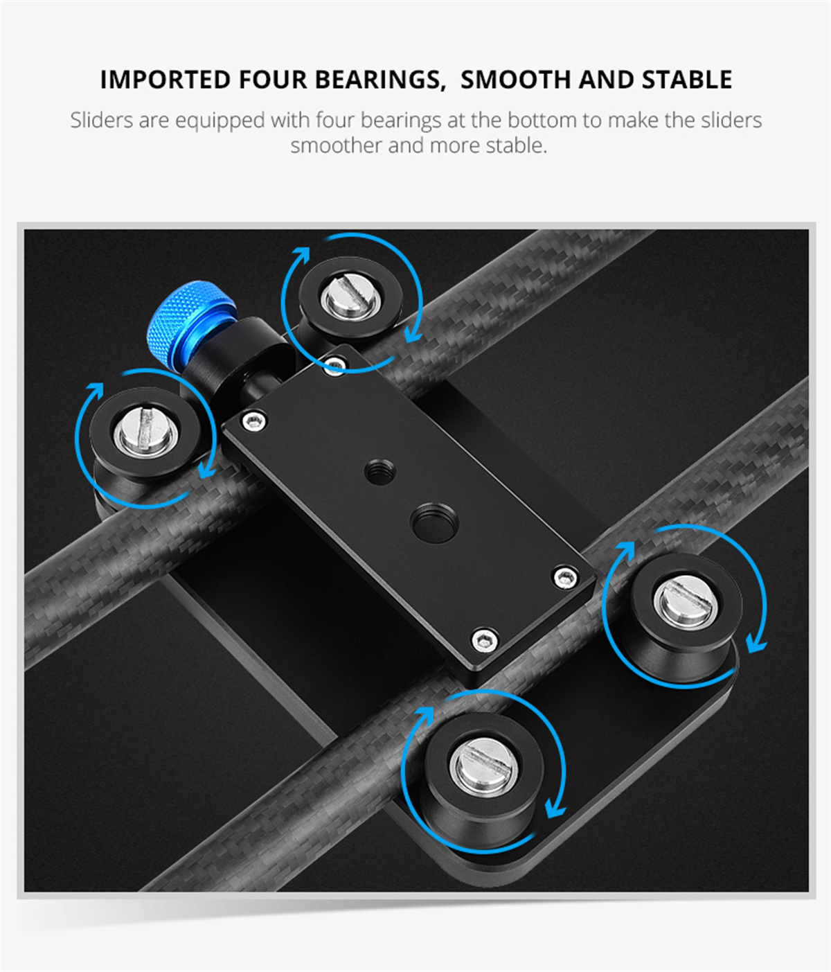 YELANGU 40CM Carbon Fiber Came - Camera Slider Rail review and price
